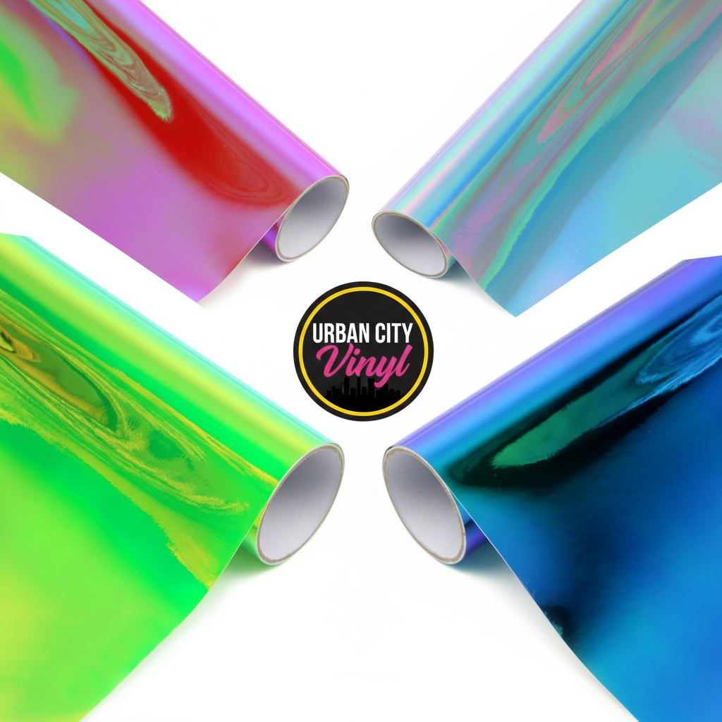 Self Adhesive Holographic Vinyl (30.5cm x 10ft Rolls)