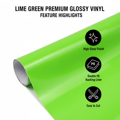 Feature Highlights Infographic Lime Green