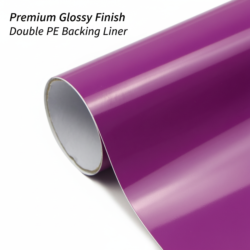 purple violet Vinyl Premium Glossy Finish with Double PE Backing