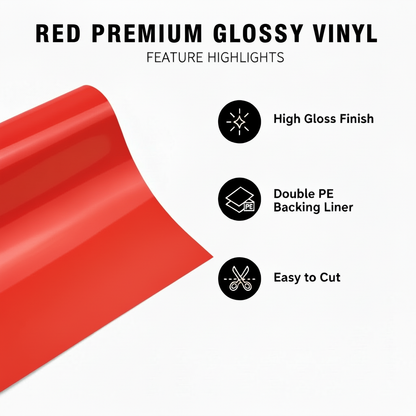Red Premium Glossy Vinyl - Feature Highlights