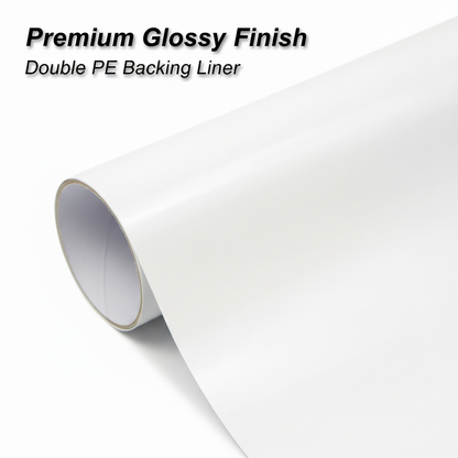 White Premium Glossy Finish Vinyl
